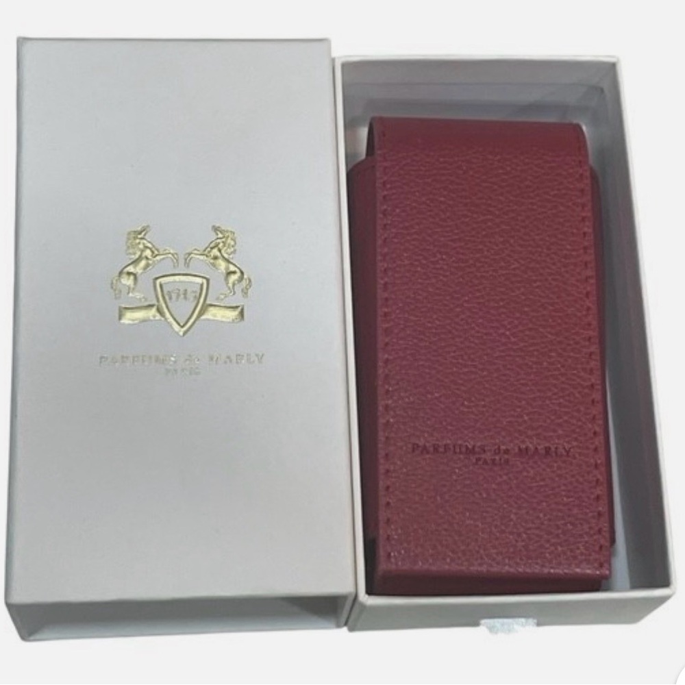 Parfum de Marly Paris Wine Red Letherette Lipstick Holder